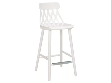 Y5 680WH - High birch stool with footrest by Hans K - view 2